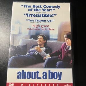 Universal 'About a Boy' DVD with Blue and White Cover